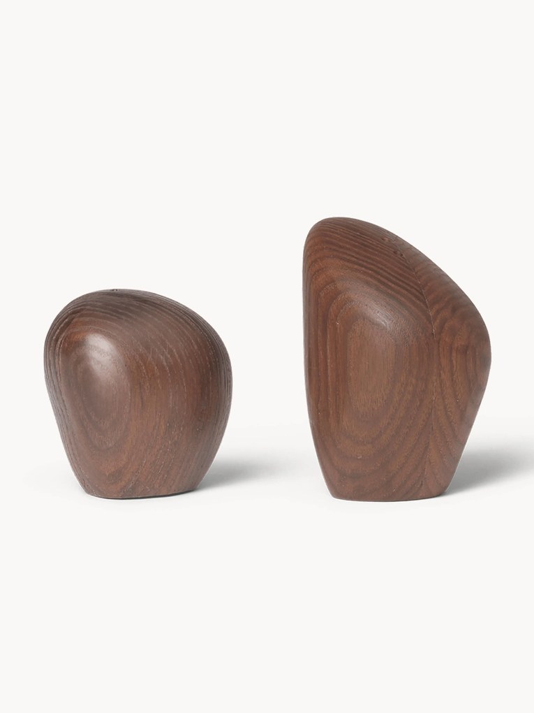 Soľnička a korenička z jaseňového dreva Cairn, 2 ks