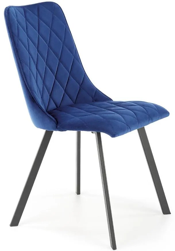 Stolička K450 Velvet/Kov Granát