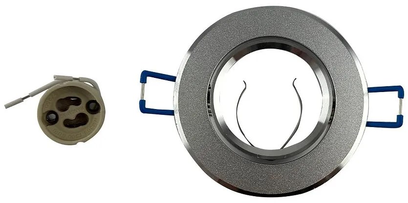 Bodové svietidlo 2v1 brúsené okrúhle malé