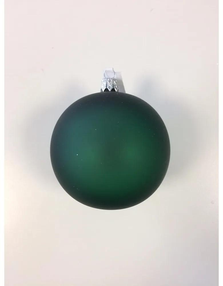 Vianočné gule 10 cm - mat SET/4ks - zelená