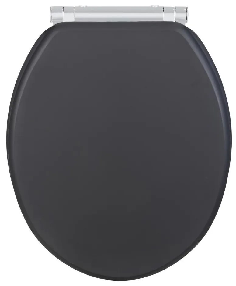 WENKO 25218100-WC WC sedátko MORRA 35x42 cm antracitové/strieborné