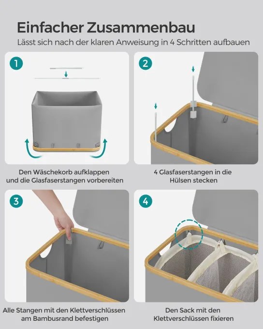 Kôš na bielizeň 150L LCB515G01