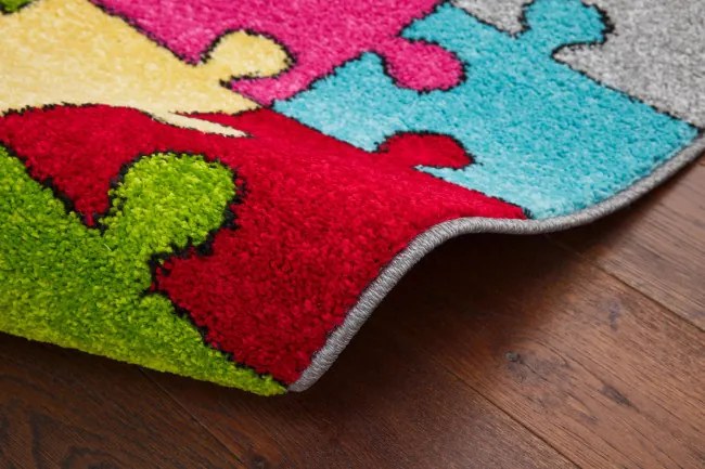 Koberec Agnella Funky Top Super Puzzle žltý