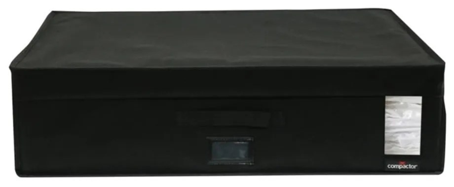 Čierny úložný box s vákuovým obalom Compactor Infinity, objem 180 l