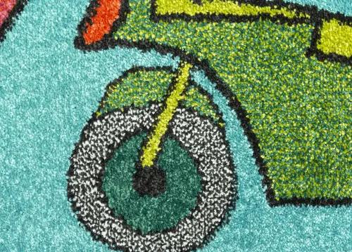 Koberce Breno Kusový koberec PLAY 05/PVZ, zelená, viacfarebná,120 x 170 cm