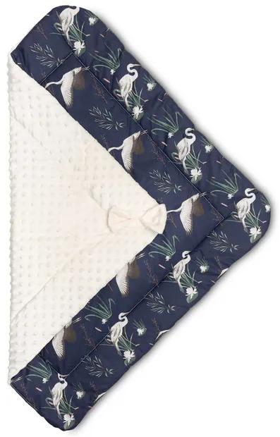 Sensillo Zavinovačka Minky Vtáčiky Granátová/Ecru 80 x 80 cm