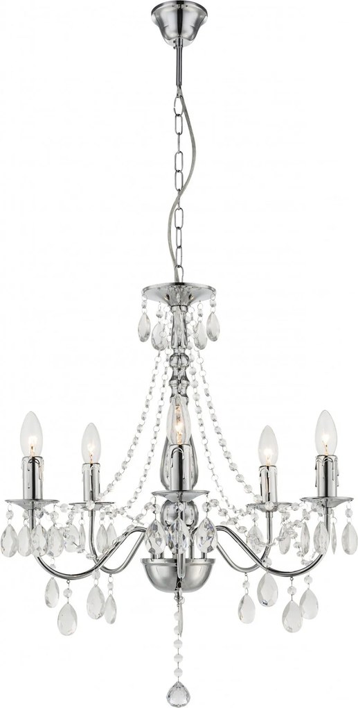 Toolight Toolight, stropné svietidlo 5xE14, EBT014-5CP, chróm, OSW-01249