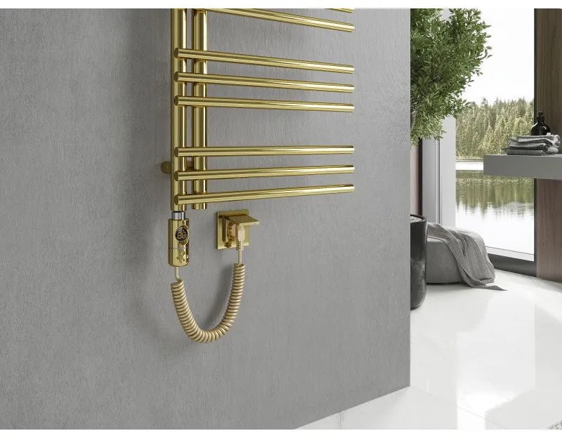 Mexen Neptun, elektrické vykurovacie teleso 1600 x 500 mm, 600 W, zlatá lesklá, W101-1600-500-2600-50