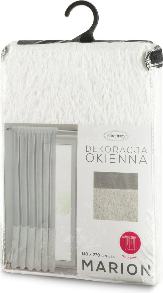 ZÁCLONA NA PÁSKE MARION 140X270 CM BIELA