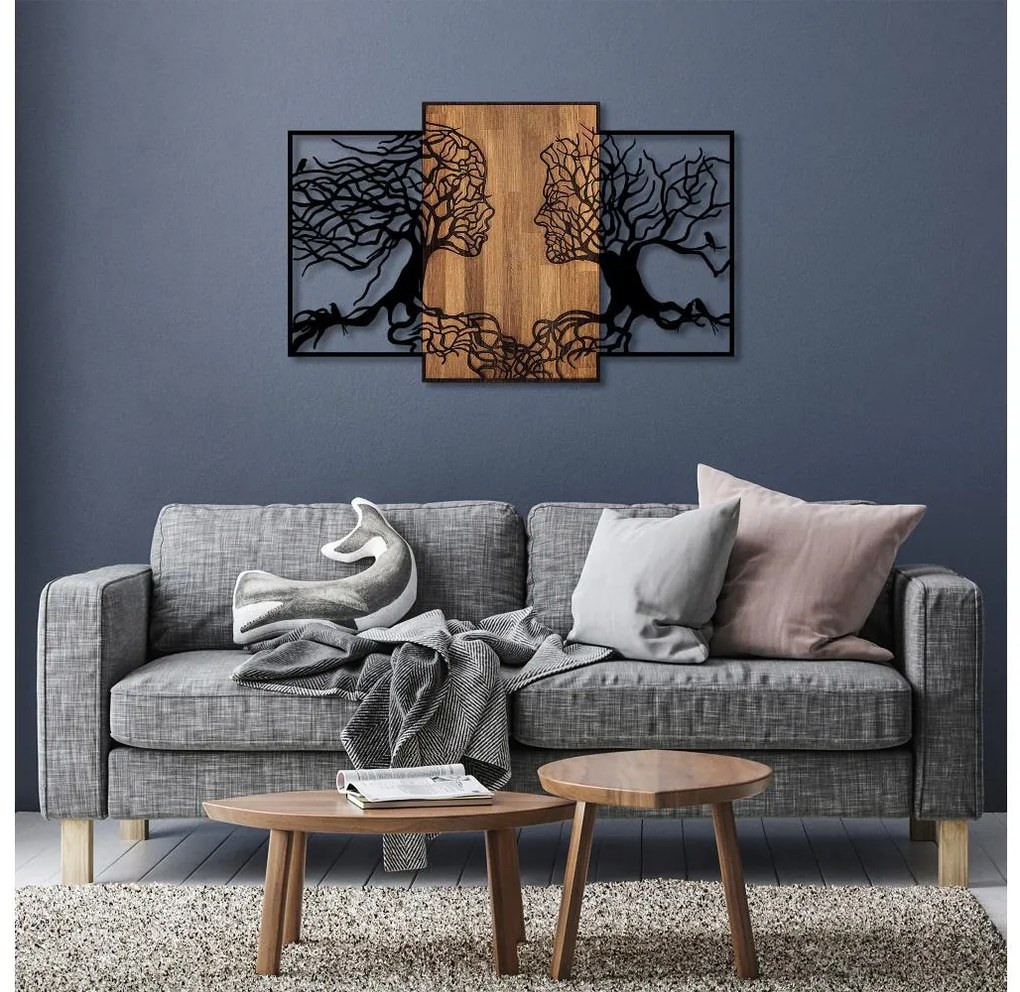 Asir Nástenná dekorácia 125x79 cm stromy života drevo/kov 899SKL2299