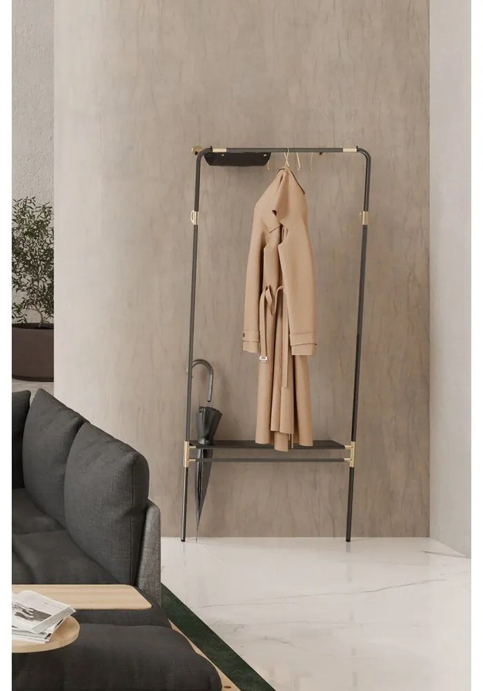 Čierna kovová predsieňová zostava Lean On Me – UMAGE