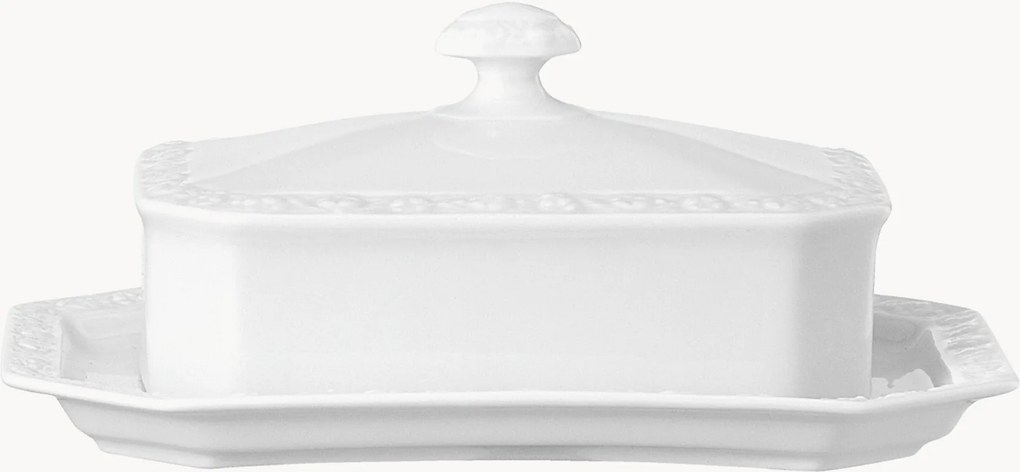 Porcelánová maselnička Maria White