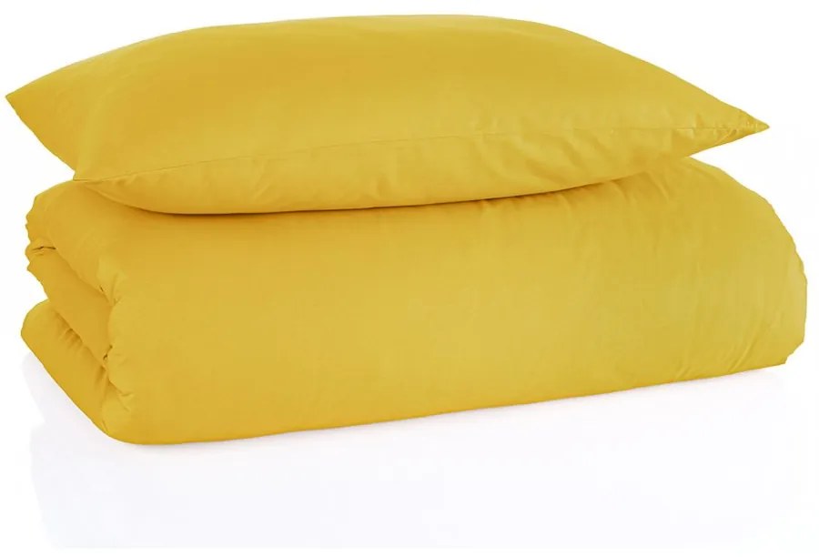 Bavlnené jednofarebné posteľné obliečky BedTex Exclusive Collection - horticové - 100% bavlna - 70 x 90 cm + 140 x 200 cm