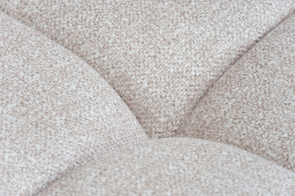 Rohová sedačka Lerio pravá s funkciou spania - svetlo béžová hydrofóbna tkanina Blur 02