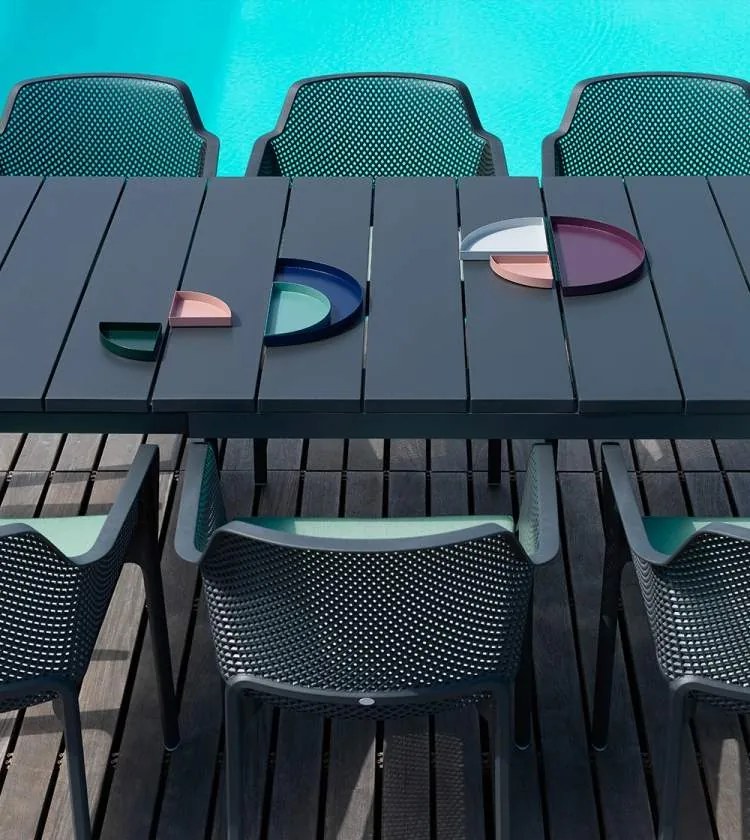 Stima Moderní plastové kreslo NET Vyberte odtieň ->: Bianco - Biela