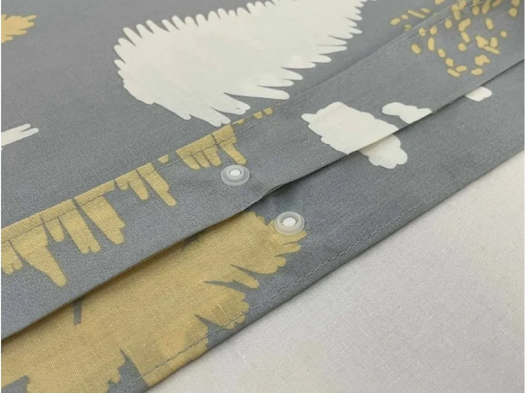 Bavlnené obliečky HOLLY REST sivé Rozmer obliečky: 70 x 90 cm | 140 x 200 cm