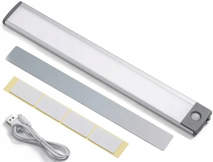 Verk 08366 Multifunkčné LED osvetlenie s pohybovým a súmrakovým senzorom 32 cm biela