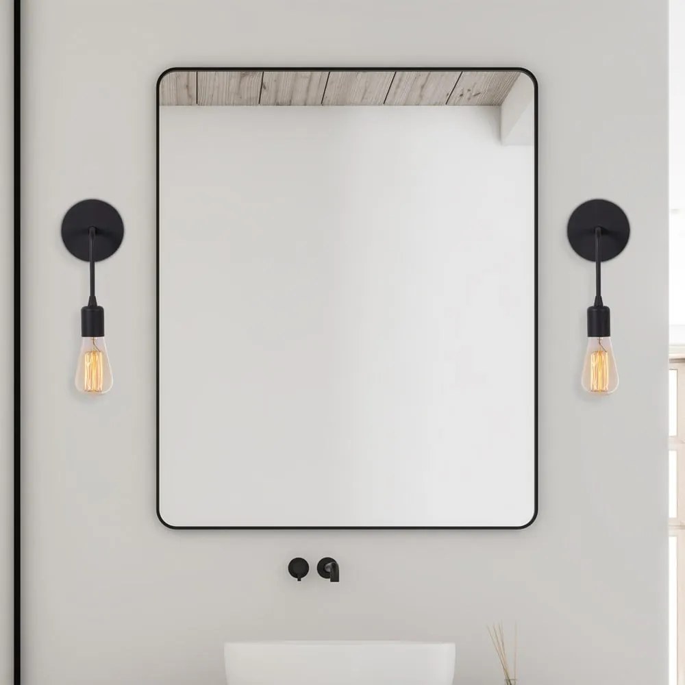 Matne čierne nástenné svietidlo Dartini – Opviq lights