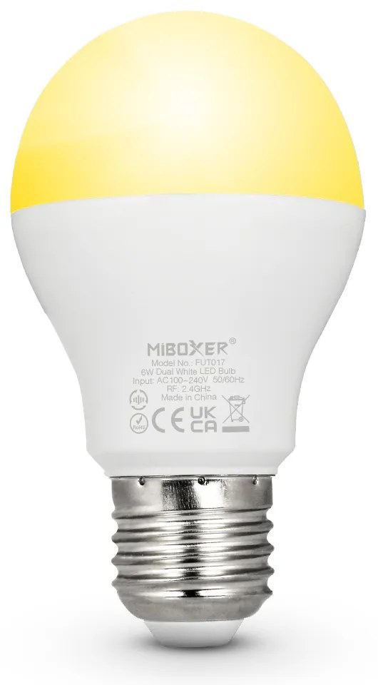 LED Solution Mi-Light MiBoxer RF LED žiarovka CCT 6W E27 FUT017