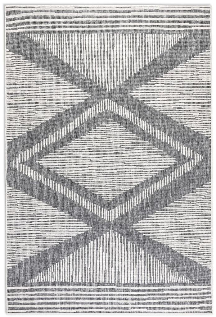 ELLE Decoration koberce Kusový koberec Gemini 106013 Silver z kolekcie Elle – na von aj na doma - 160x230 cm