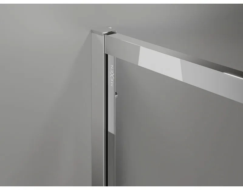 Mexen Exo, sprchovací kút s krídlovými dverami 145 x 90 cm, 6mm číre sklo, chrómový profil, 819-145-090-01-00