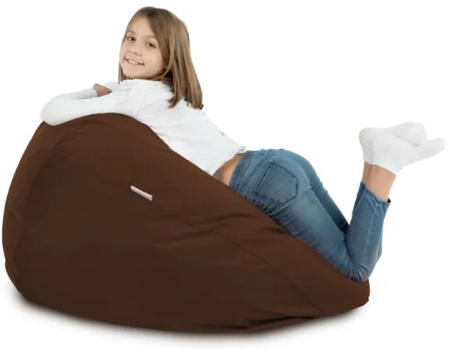 Plyšový sedací vak SAKO Hnedý