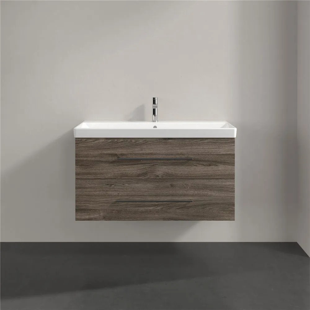 VILLEROY & BOCH Avento závesná skrinka pod umývadlo, 2 zásuvky, 980 x 452 x 514 mm, Stone Oak, A89200RK