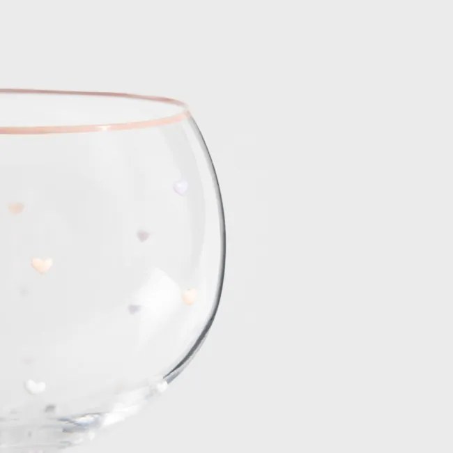 Pohár AMANTI so srdcami 731747 550 ml