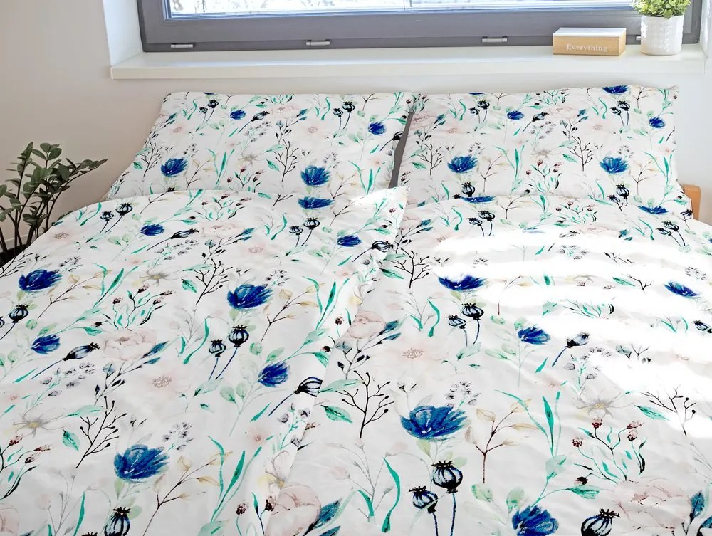 Polášek Bavlnené obliečky ROZKVITNUTÁ LÚKA - 140 x 200 cm / 70 x 90 cm