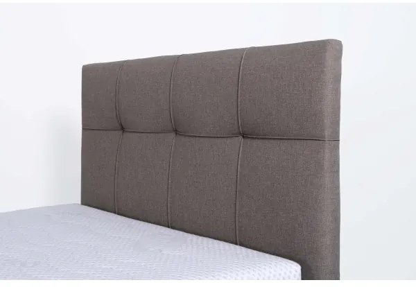 Čalúnená posteľ s úložným priestorom bez matraca MARIA ONE 90x200 cm taupe