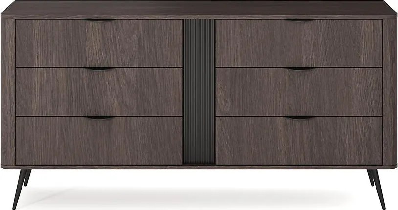 Komoda 163 6s Veris C Dub Dunin + Čierna