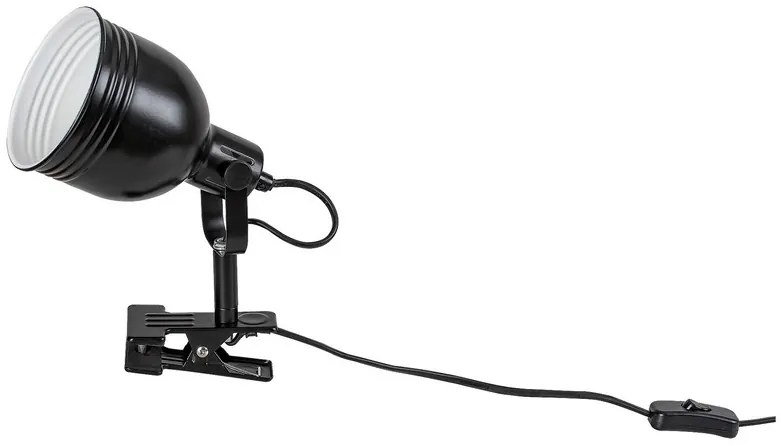 Rabalux Stolné svietidlo s klipom Flint 1x25W | E14 | IP20 - čierna