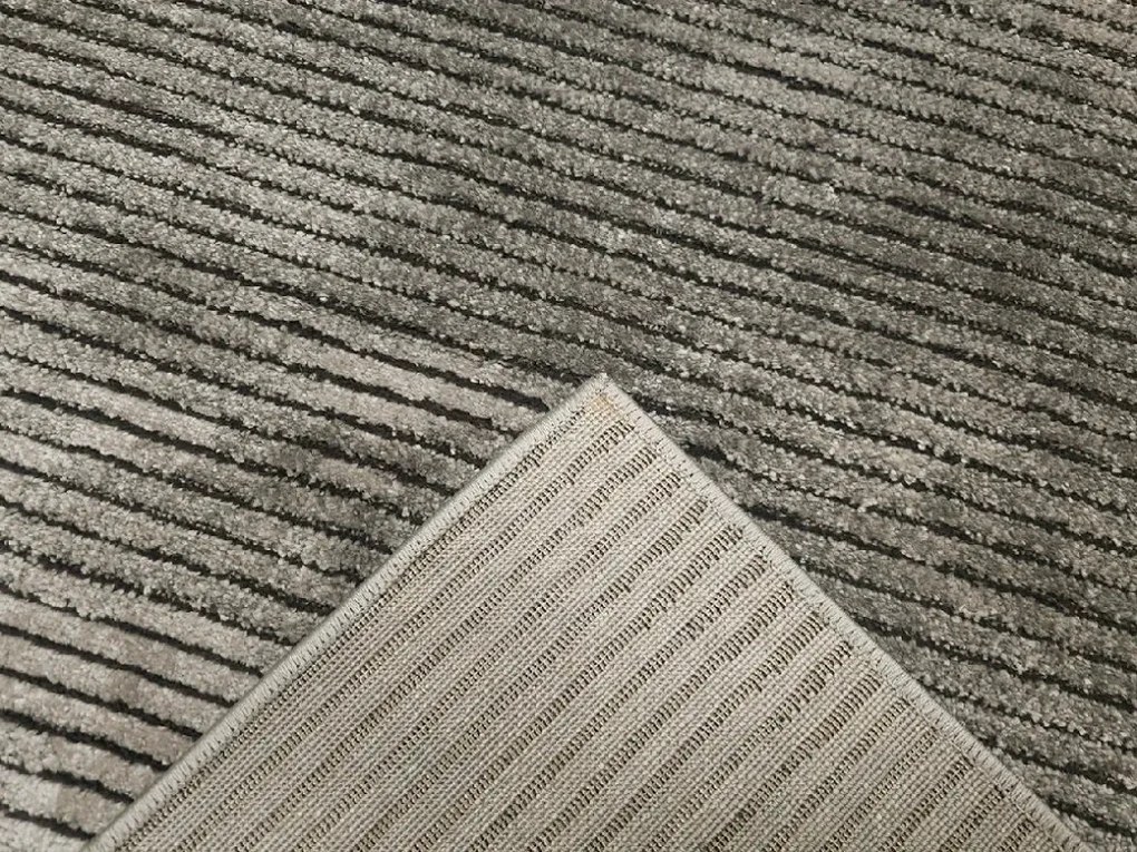 BE Koberec Eforia 9551 GREY – sivý obdĺžnikový Rozmer: 160x220 cm