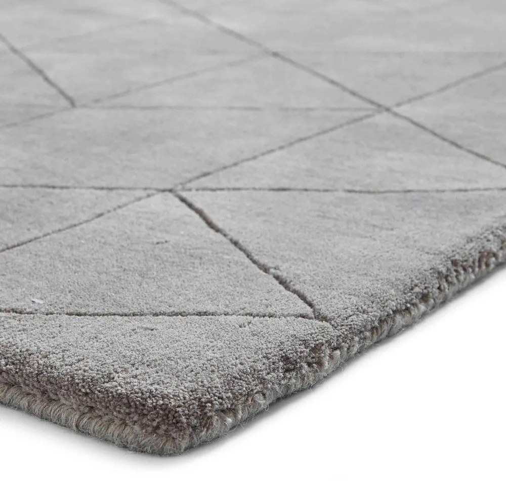 Sivý vlnený koberec Think Rugs Kasbah, 150 x 230 cm