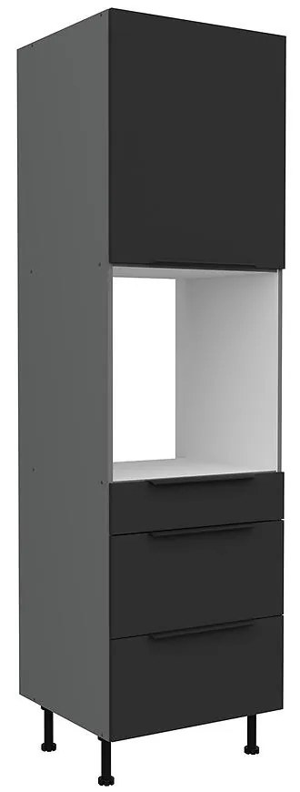 Kuchynská skrinka Aria-Bl/Ant Anti Fingerprint 60dps-215 1f 3s