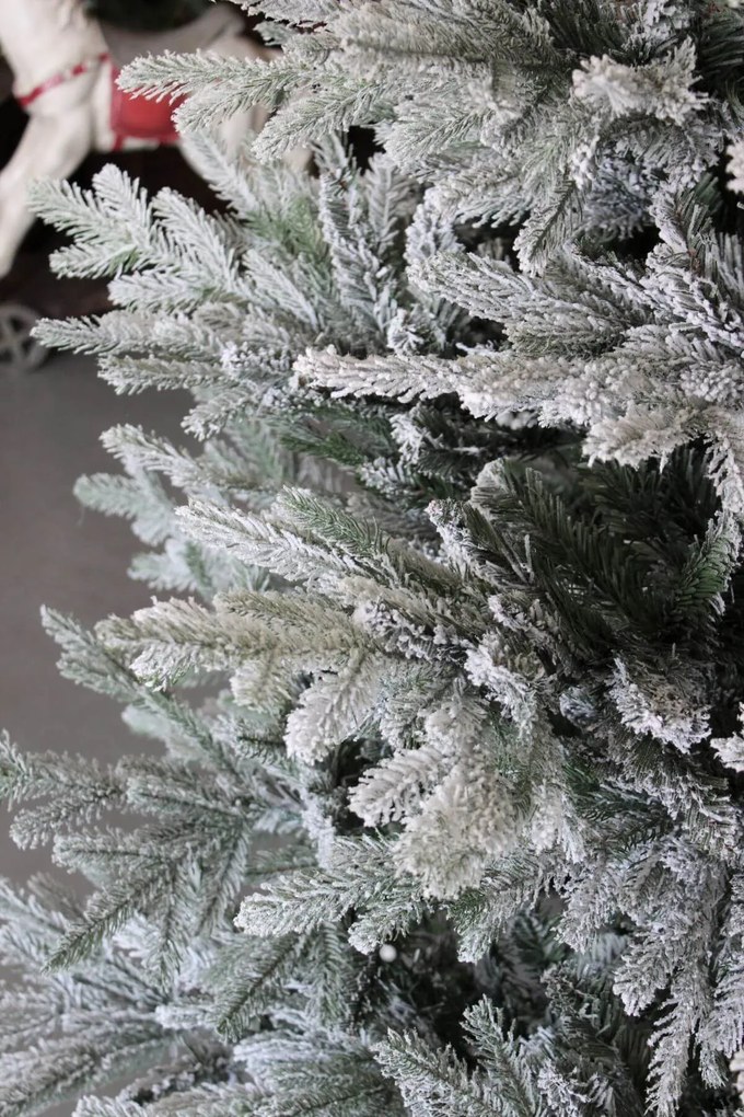 Biely lesný umelý vianočný stromček 3D+2D 180cm