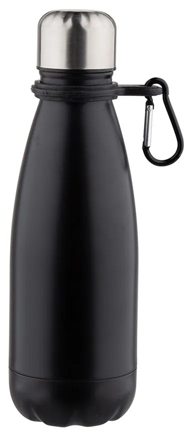 Altom Nehrdz. fľaša na vodu s karabínkou 350 ml, čierna