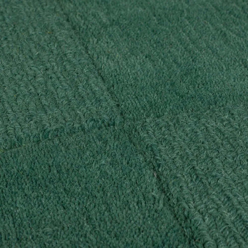 Ručne tkaný vlnený koberec v petrolejovej farbe 120x170 cm Demi Check Ombre – Flair Rugs