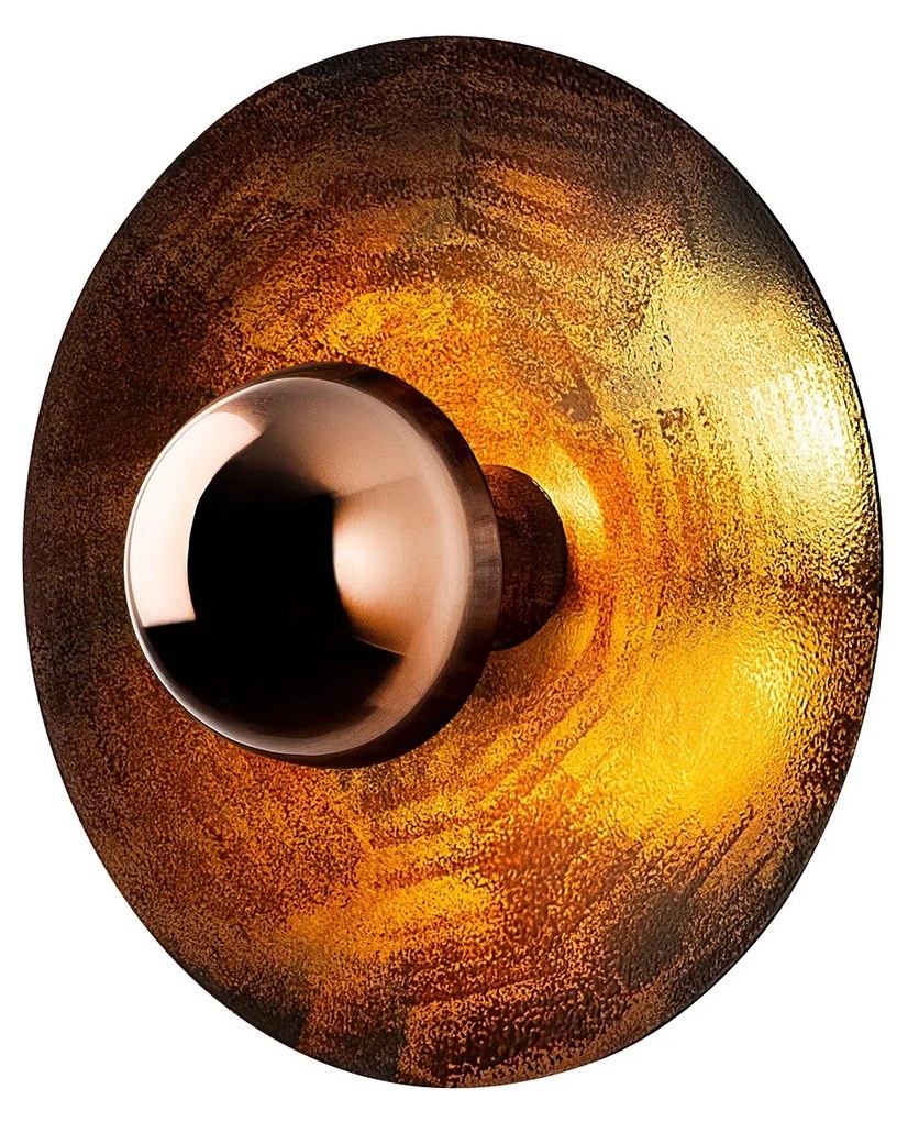 Nástěnná lampa Kurt 28 cm měděná