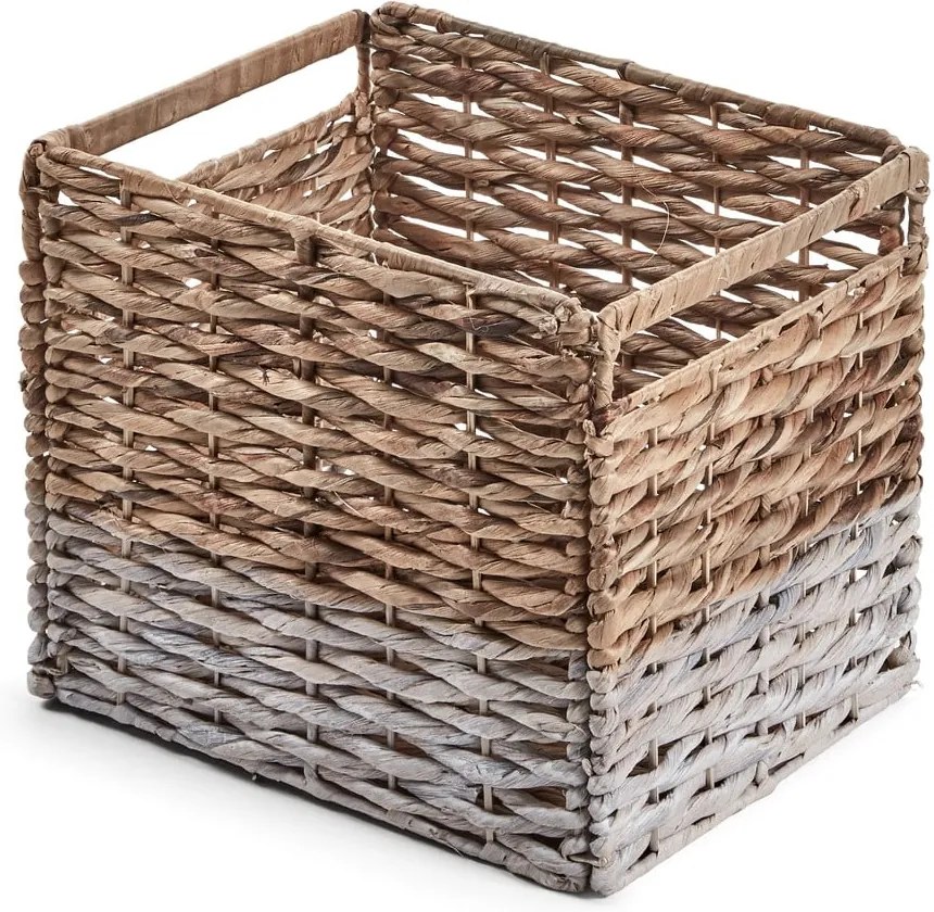Prútený úložný box s bielym detailom La Forma Woody