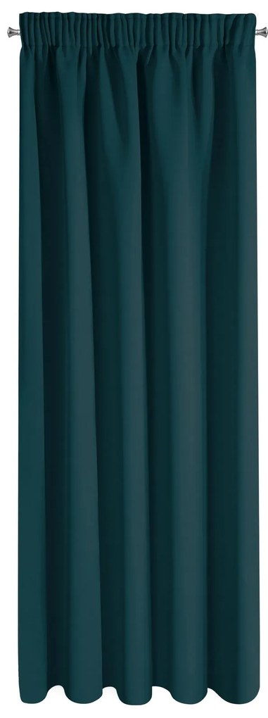 ZATEMŇOVACÍ ZÁVES NA PÁSKE LOGAN 135X270 CM TMAVOTYRKYSOVÁ