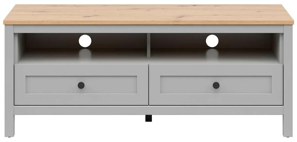 TV stolík BRW Salga 11 (arktická sivá + dub artisan) . Akcia -30%. Vlastná spoľahlivá doprava až k Vám domov. 1098475