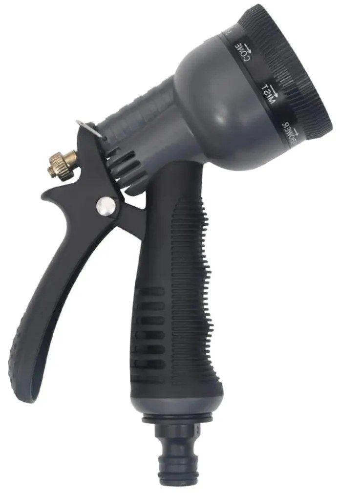 Záhradná hadica s tryskou, strieborná 0,6" 30 m, oceľ