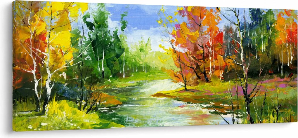 Obraz - Maľba krajiny (120x50 cm)