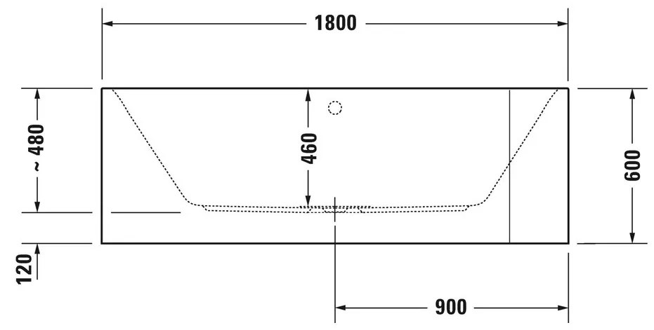 Duravit Happy D.2 Plus - Vaňa do ľavého rohu, 1800x800 mm, grafit supermatná 700449800000000