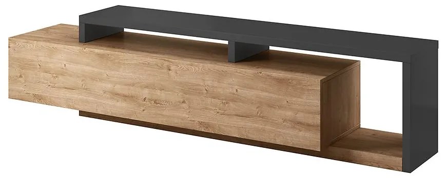 TV stolík Bota 40 Antracit/Dub Ribbec