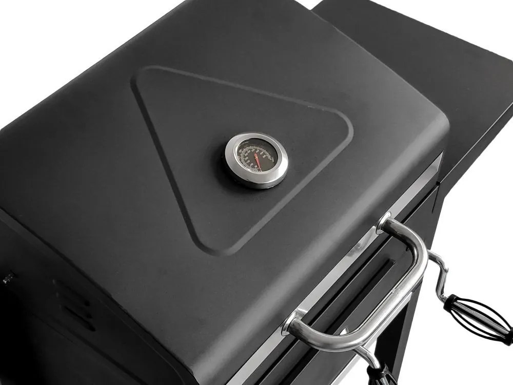 MODERNHOME Záhradný gril s krytom a teplomerom SI-64051S