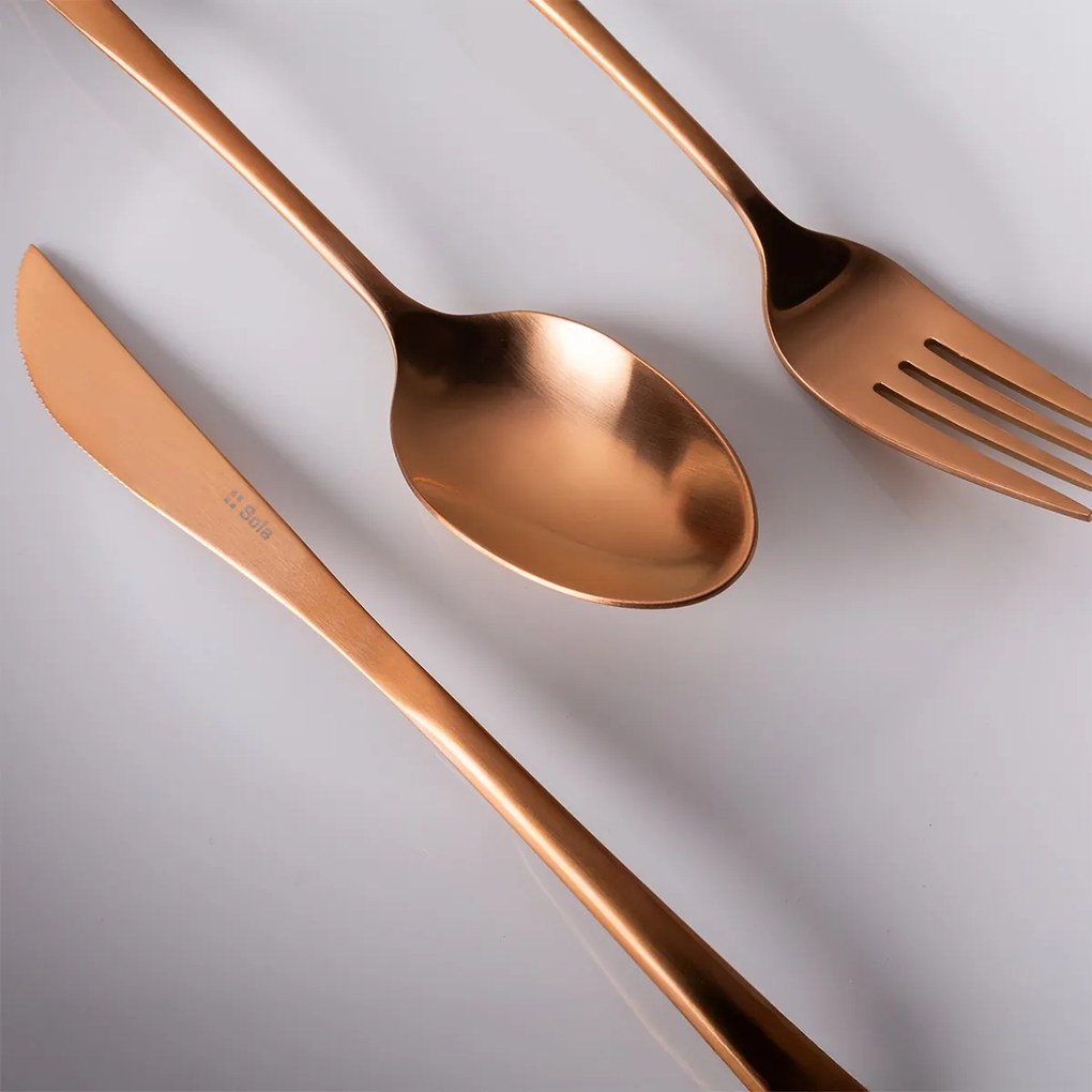 Príborový set 16 ks – Vivo PVD Rose Gold matný - 140302