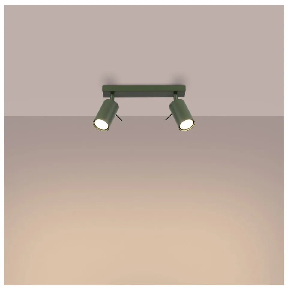 Zelené bodové svietidlo 6x30 cm Etna – Sollux