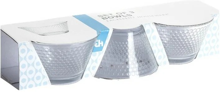3-dielna sada sklenených misiek Honey